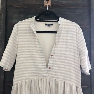 Roolee Striped Button Up Dress